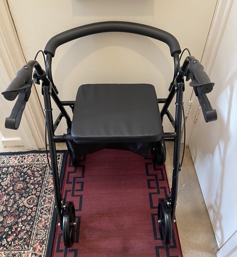 Wheeler walker with seat - with, +